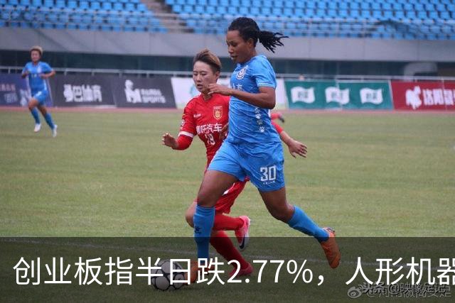 创业板指半日跌2.77%，人形机器人概念逆势走强，算力硬件股集体走弱